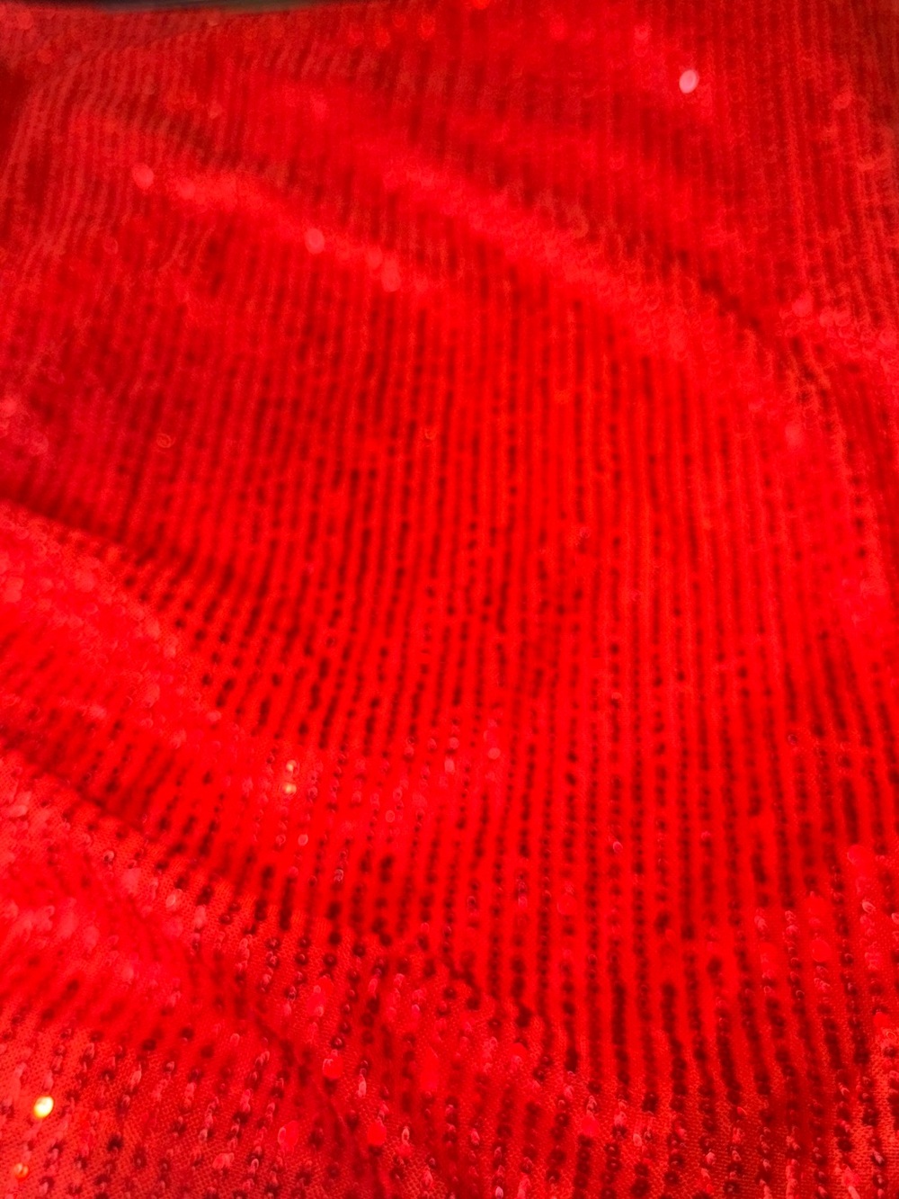Red and Blush Knit Tops - Soft Ribbed Texture